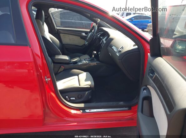 WAUBGAFL1GA002319 2016 AUDI S4 Красный Вид салона спереди