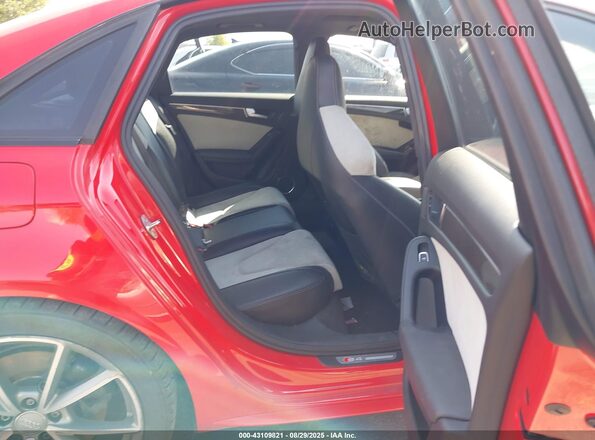 WAUBGAFL1GA002319 2016 AUDI S4 Красный Вид наклейки с VIN-кодом