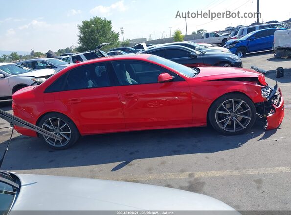 WAUBGAFL1GA002319 2016 AUDI S4 Красный Вид задней части салона