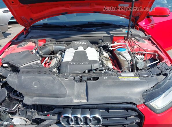 WAUBGAFL1GA002319 2016 AUDI S4 Красный Вид сзади