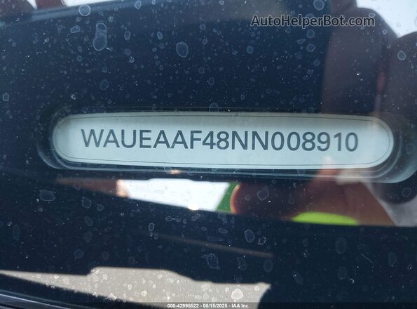 WAUEAAF48NN008910 2022 AUDI OTHER Черный 