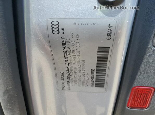 WAUENAF43JA166948 2018 AUDI OTHER Silver 