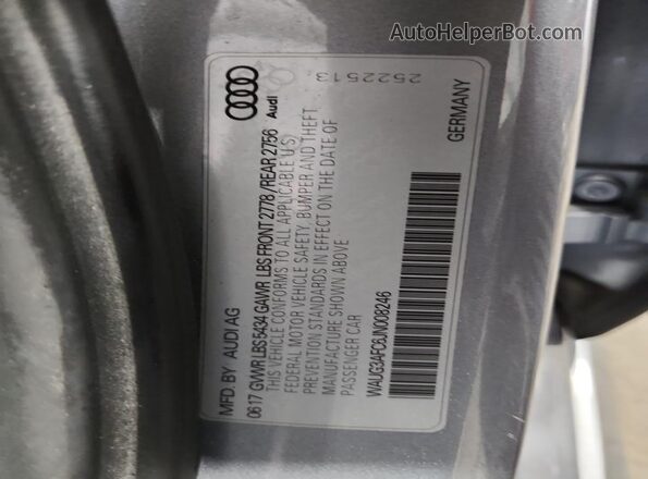 WAUG3AFC6JN008246 2018 AUDI OTHER Серый 