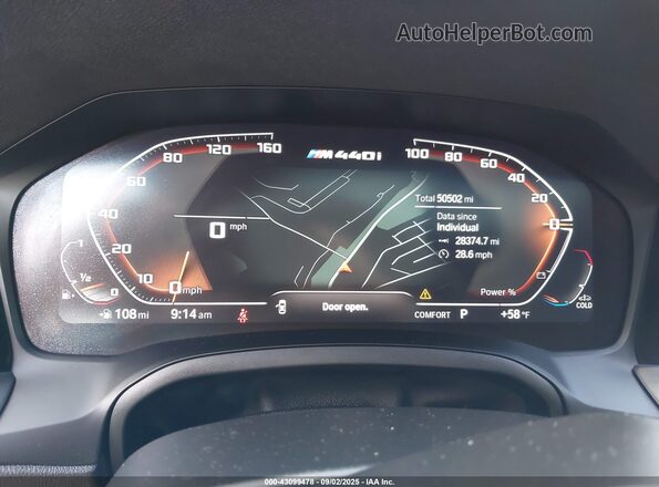 WBA13AR04NCK77385 2022 BMW M4 Black Vista de los asientos traseros