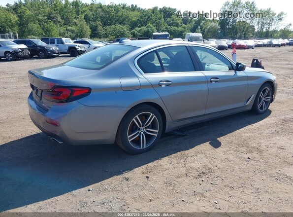 WBA13BJ09MWW96492 2021 BMW 5 SERIES Серый Задняя правая четверть