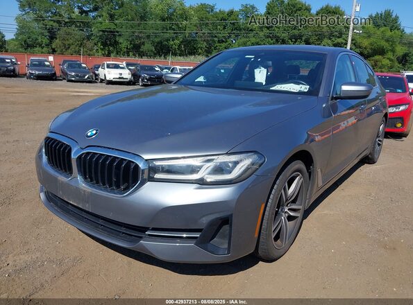 WBA13BJ09MWW96492 2021 BMW 5 SERIES Серый Вид спереди