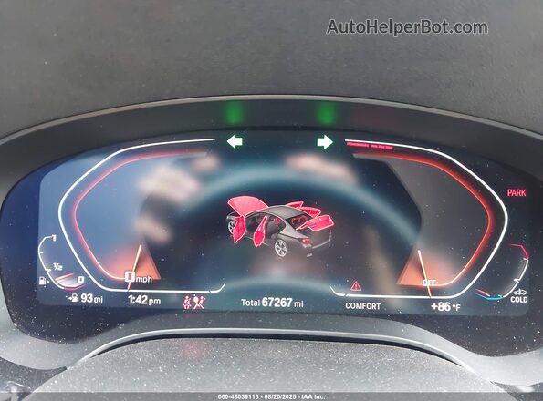 WBA13BK02NCH64894 2022 BMW M5 Серый Вид задних сидений