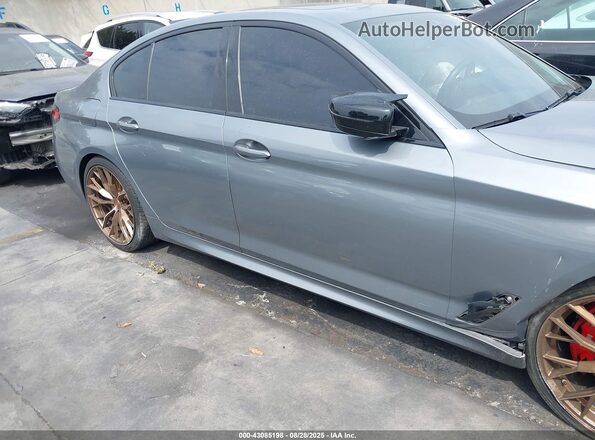 WBA13BK02PCM10258 2023 BMW M5 Gray უკანა სალონის ხედი