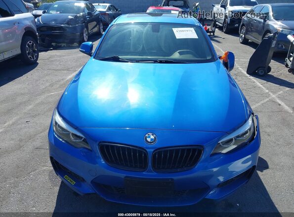 WBA2J1C57JVD09438 2018 BMW 2 SERIES Blue Սարքավորումների վահանակի տեսք
