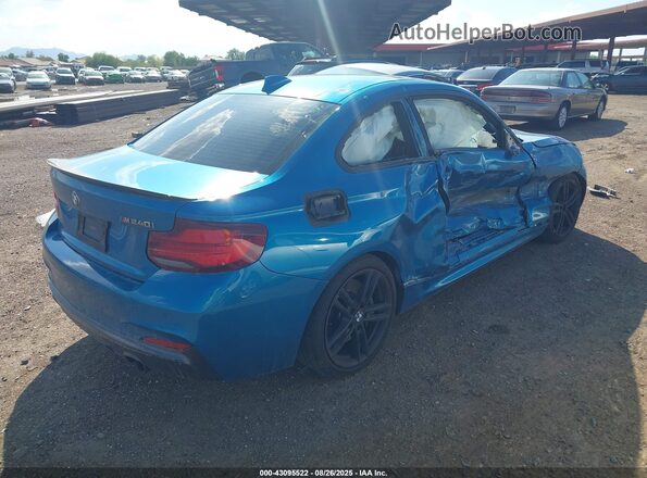WBA2J5C02M7J70627 2021 BMW M2 Синий Задняя правая четверть