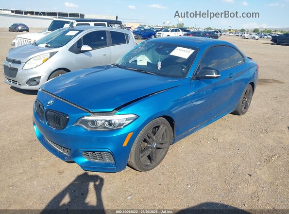 WBA2J5C02M7J70627 2021 BMW M2 Синий Передняя левая четверть