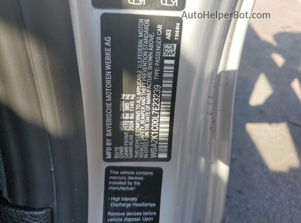 WBA2K1C00L7E23239 2020 BMW 2 SERIES Silver Widok komory silnika