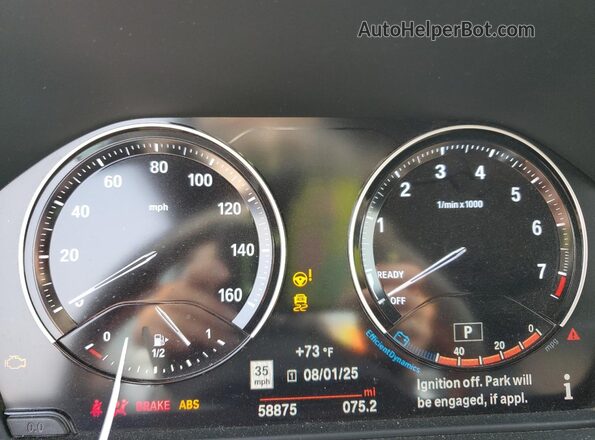 WBA2K1C04L7D81612 2020 BMW 2 SERIES Black ხელსაწყოთა პანელის ხედი