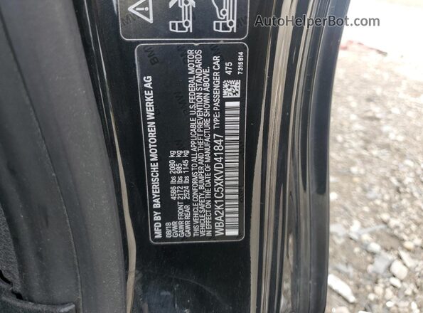WBA2K1C5XKVD41847 2019 BMW 2 SERIES Black ძრავის განყოფილების ხედი