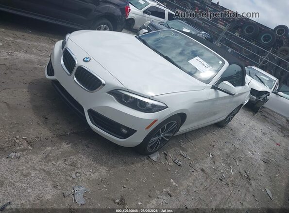 WBA2M7C57KVD52236 2019 BMW 2 SERIES White Առջևի ձախ երեք քառորդ տեսարան
