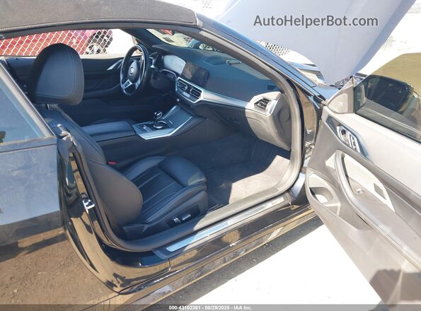 WBA43AT02NCH76825 2022 BMW 4 SERIES Black Вид салону спереду