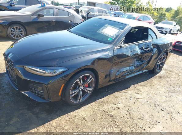 WBA43AT02NCH76825 2022 BMW 4 SERIES Black Вид спереду