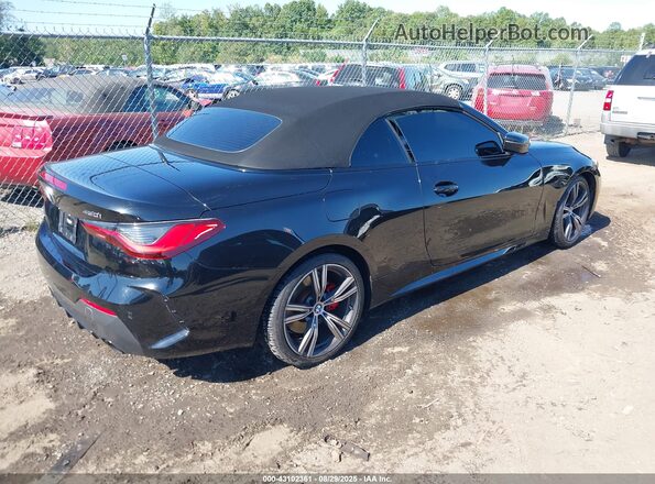 WBA43AT02NCH76825 2022 BMW 4 SERIES Black Задня права чверть