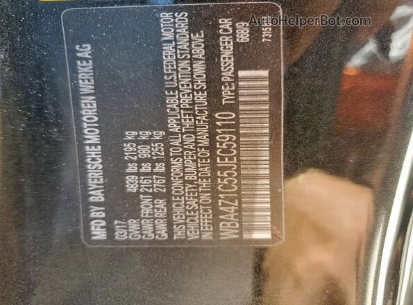 WBA4Z1C55JEC59110 2018 BMW OTHER Charcoal 
