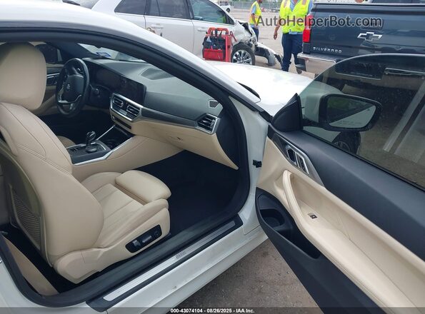 WBA53AP08MCF96696 2021 BMW 4 SERIES White წინა სალონის ხედი