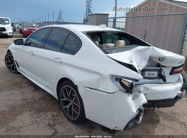 WBA53BH01NCJ48383 2022 BMW 5 SERIES White Задня ліва чверть