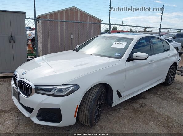WBA53BH01NCJ48383 2022 BMW 5 SERIES White Передня ліва чверть