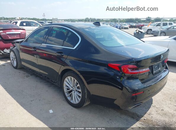 WBA53BH05MWX01808 2021 BMW 5 SERIES Black Trasero izquierdo