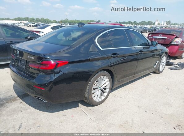 WBA53BH05MWX01808 2021 BMW 5 SERIES Black Trasero derecho