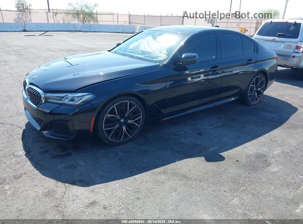 WBA53BH06MCF79240 2021 BMW 5 SERIES Black Przód lewy