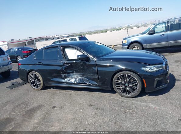 WBA53BH06MCF79240 2021 BMW 5 SERIES Black Widok zestawu wskaźników