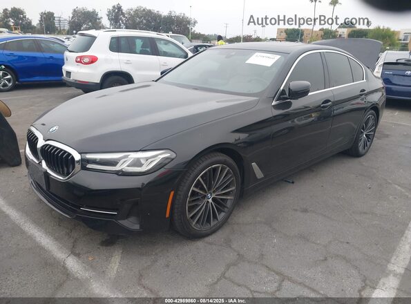 WBA53BH0XPCM61791 2023 BMW 5 SERIES Black Передня ліва чверть