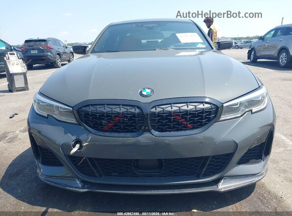 WBA5U9C05LFH41417 2020 BMW 3 SERIES Gray Instrument cluster view