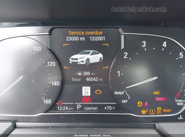 WBA73AK00M7H06889 2021 BMW 2 SERIES White უკანა სავარძლების ხედი
