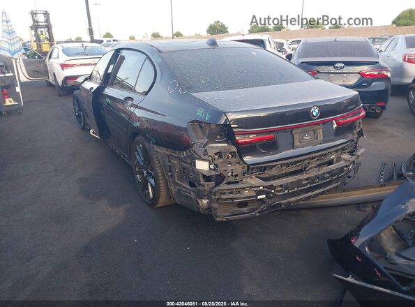 WBA7T2C07MCF72720 2021 BMW 7 SERIES Black Задня ліва чверть