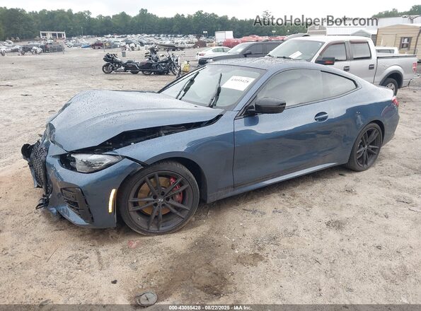 WBA83AP03PCL21316 2023 BMW M4 Blue Vista tres cuartos delantera izquierda