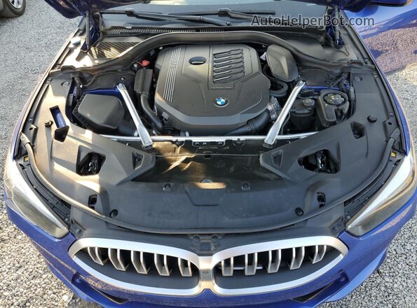 WBAGV2C08PCM85470 2023 BMW 8 SERIES Blue Widok wnętrza z tyłu