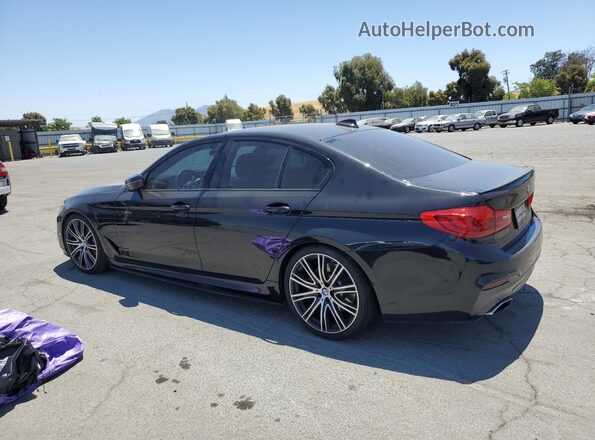 WBAJS1C03LCE04350 2020 BMW 5 SERIES Black Trasero izquierdo