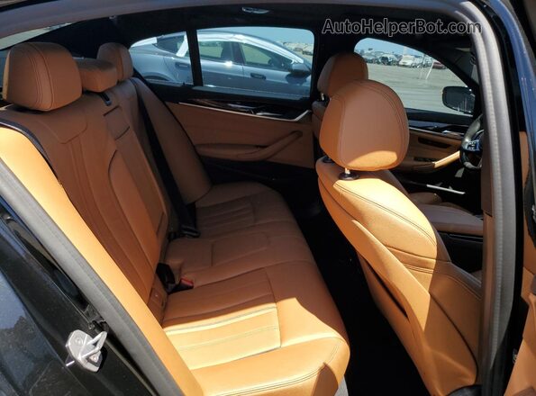 WBAJS1C03LCE04350 2020 BMW 5 SERIES Black Vista de los asientos traseros