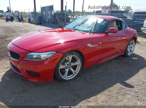 WBALL5C5XGJ997809 2016 BMW Z4 Red Առջևի ձախ երեք քառորդ տեսարան