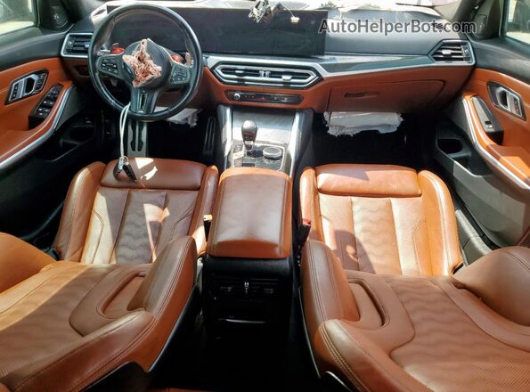 WBS33AY07PFN29346 2023 BMW M3 Burgundy Widok deski rozdzielczej