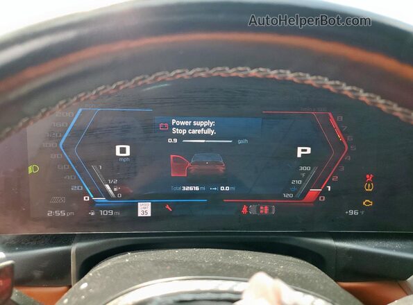 WBS33AY07PFN29346 2023 BMW M3 Burgundy Widok zestawu wskaźników