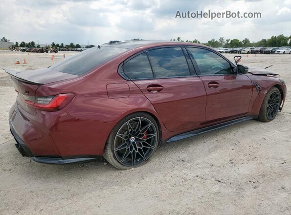 WBS33AY07PFN29346 2023 BMW M3 Burgundy Tył prawy