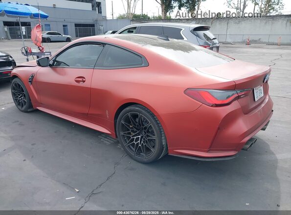 WBS33AZ00PCL82612 2023 BMW M4 Orange Trasero izquierdo