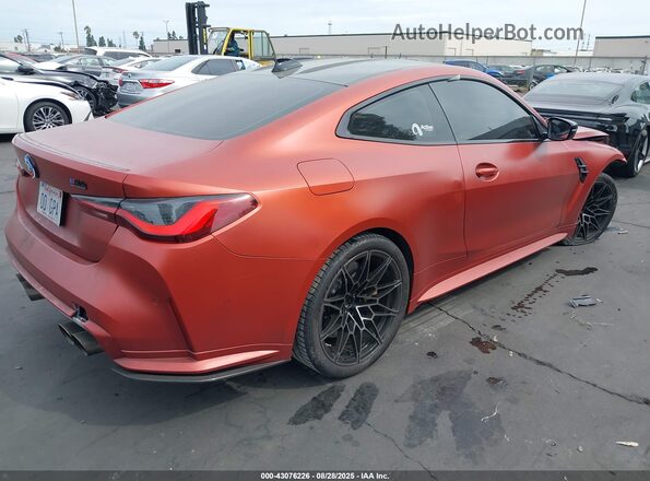 WBS33AZ00PCL82612 2023 BMW M4 Orange Trasero derecho