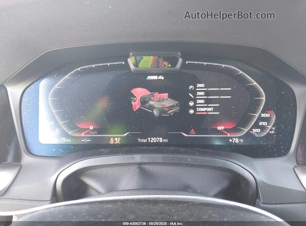 WBS33BA03PCL58483 2023 BMW M4 White Widok tylnych siedzeń