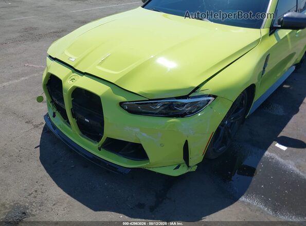 WBS43AY06NFM56715 2022 BMW M3 Green Вид спереду