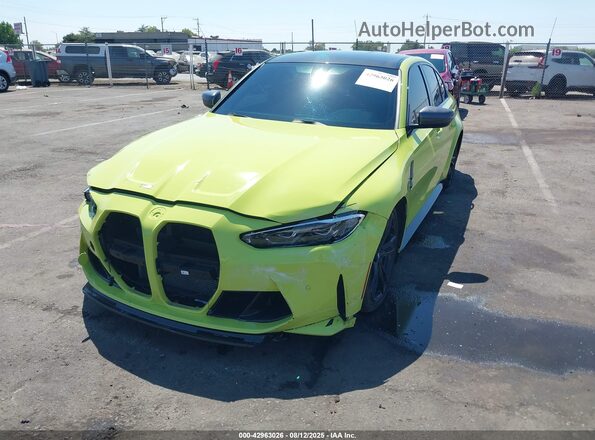 WBS43AY06NFM56715 2022 BMW M3 Green Передня ліва чверть