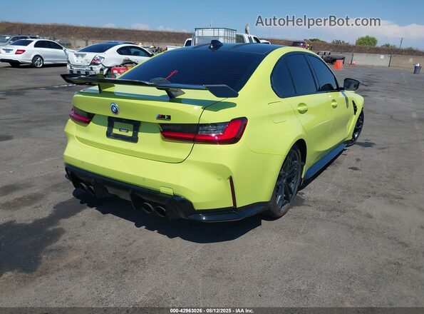 WBS43AY06NFM56715 2022 BMW M3 Green Задня права чверть