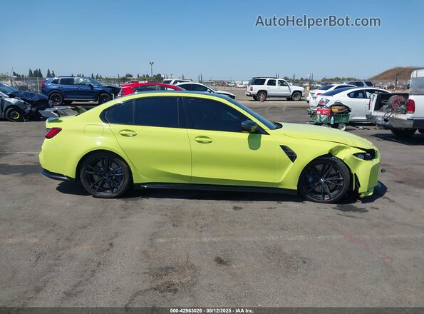WBS43AY06NFM56715 2022 BMW M3 Green Вид задньої частини салону
