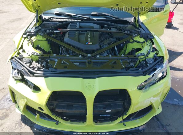 WBS43AY06NFM56715 2022 BMW M3 Green Вид ззаду